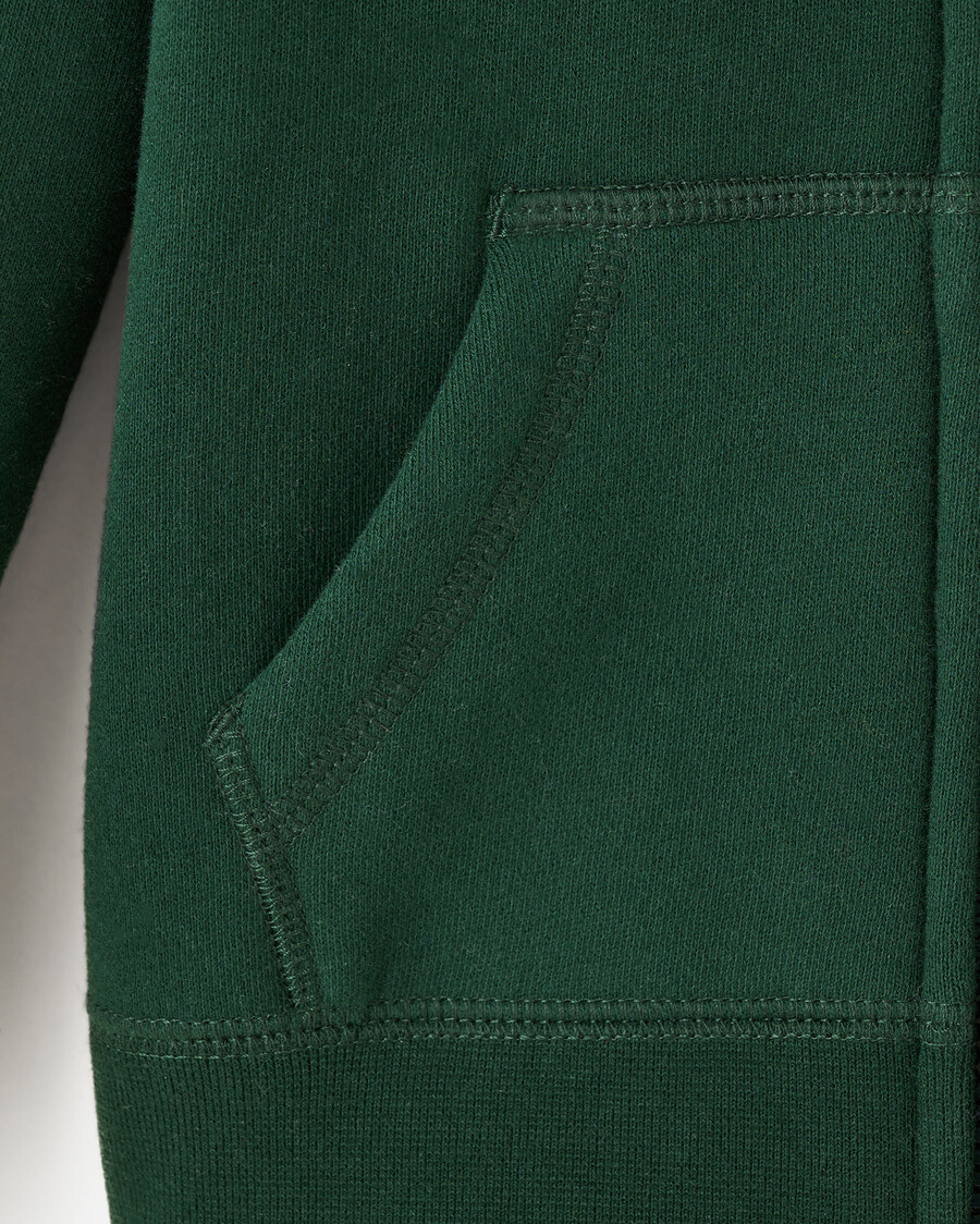 bio-hoodie für kleinkinder mit durchgehendem reißverschluss