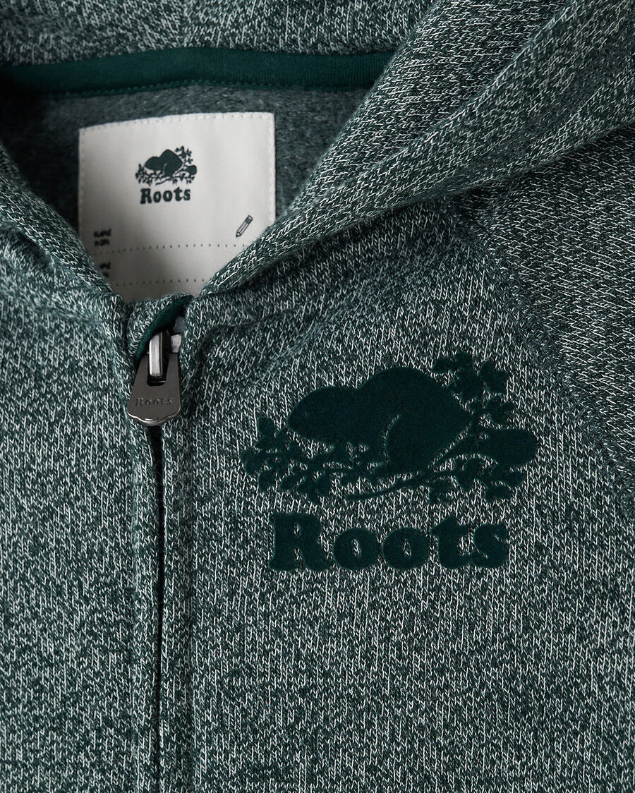 bio-hoodie für kleinkinder mit durchgehendem reißverschluss