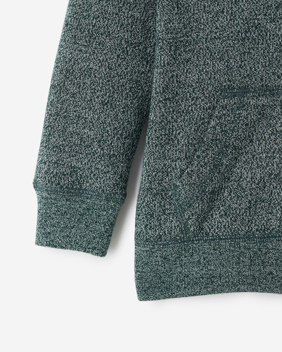 bio-hoodie für kleinkinder mit durchgehendem reißverschluss