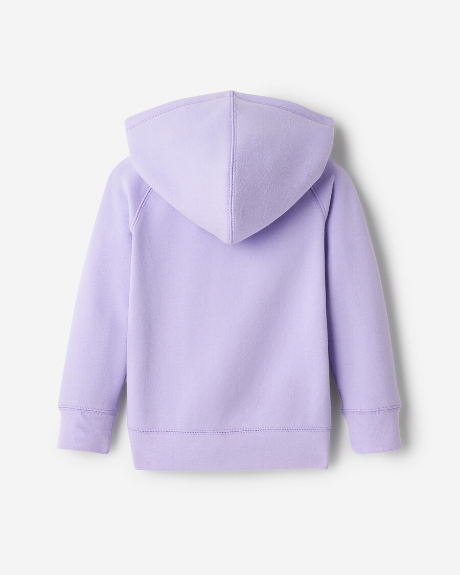 bio-hoodie für kleinkinder mit durchgehendem reißverschluss