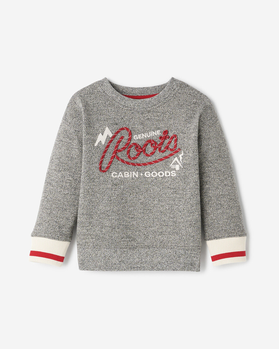kleinkind-sweatshirt mit seilapplikation