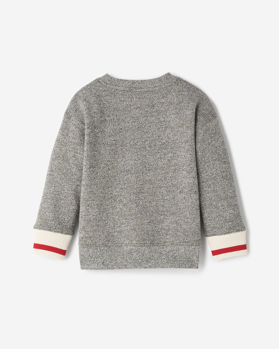 kleinkind-sweatshirt mit seilapplikation
