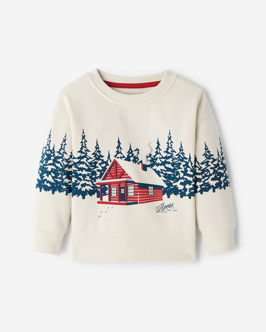 kleinkind-sweatshirt „cabin landscape crew