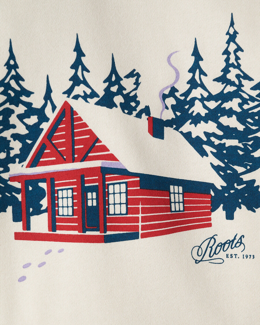 kleinkind-sweatshirt „cabin landscape crew