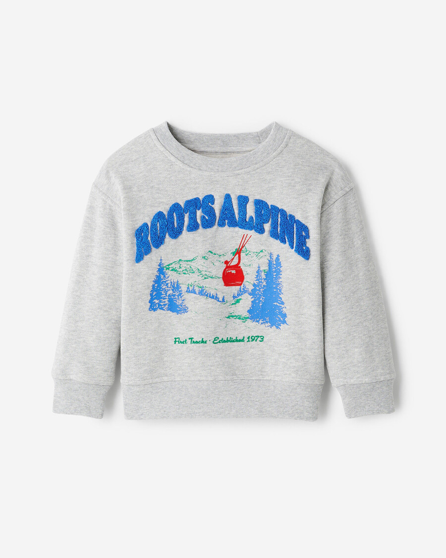 kleinkind-sweatshirt mit alpenlandschaft