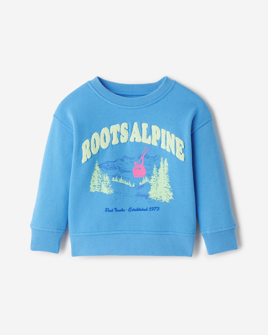 kleinkind-sweatshirt mit alpenlandschaft