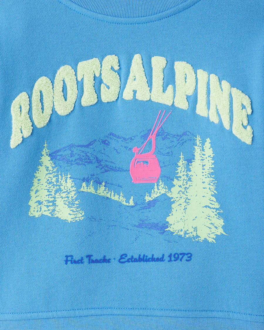 kleinkind-sweatshirt mit alpenlandschaft