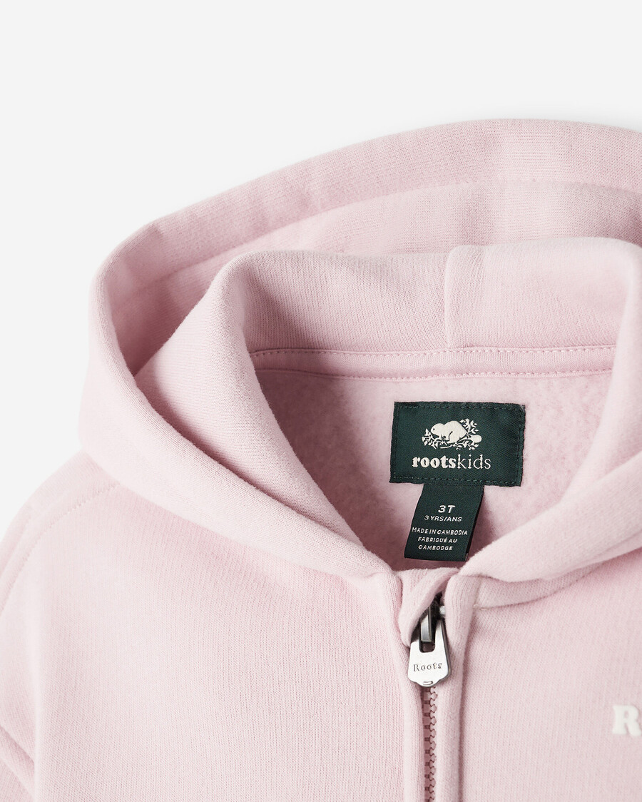 kleinkind-kapuzenpullover mit durchgehendem reißverschluss und wolkenmotiv