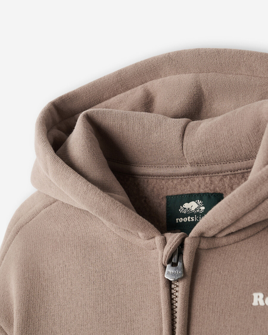 kleinkind-kapuzenpullover mit durchgehendem reißverschluss und wolkenmotiv