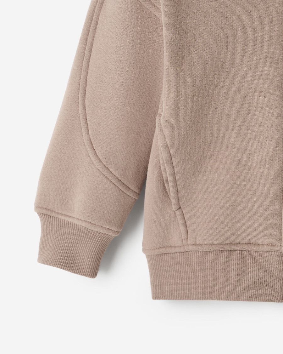 kleinkind-kapuzenpullover mit durchgehendem reißverschluss und wolkenmotiv
