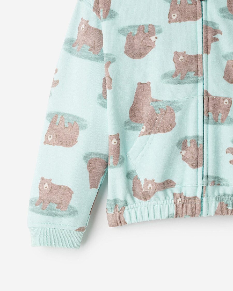 kuscheliger bären-kapuzenpullover für kleinkinder