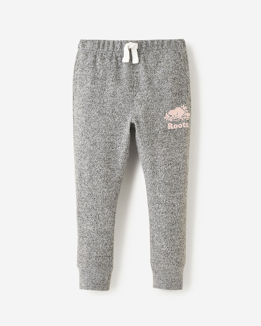 bio-jogginghose für kleinkindermädchen mit schmalem bündchen