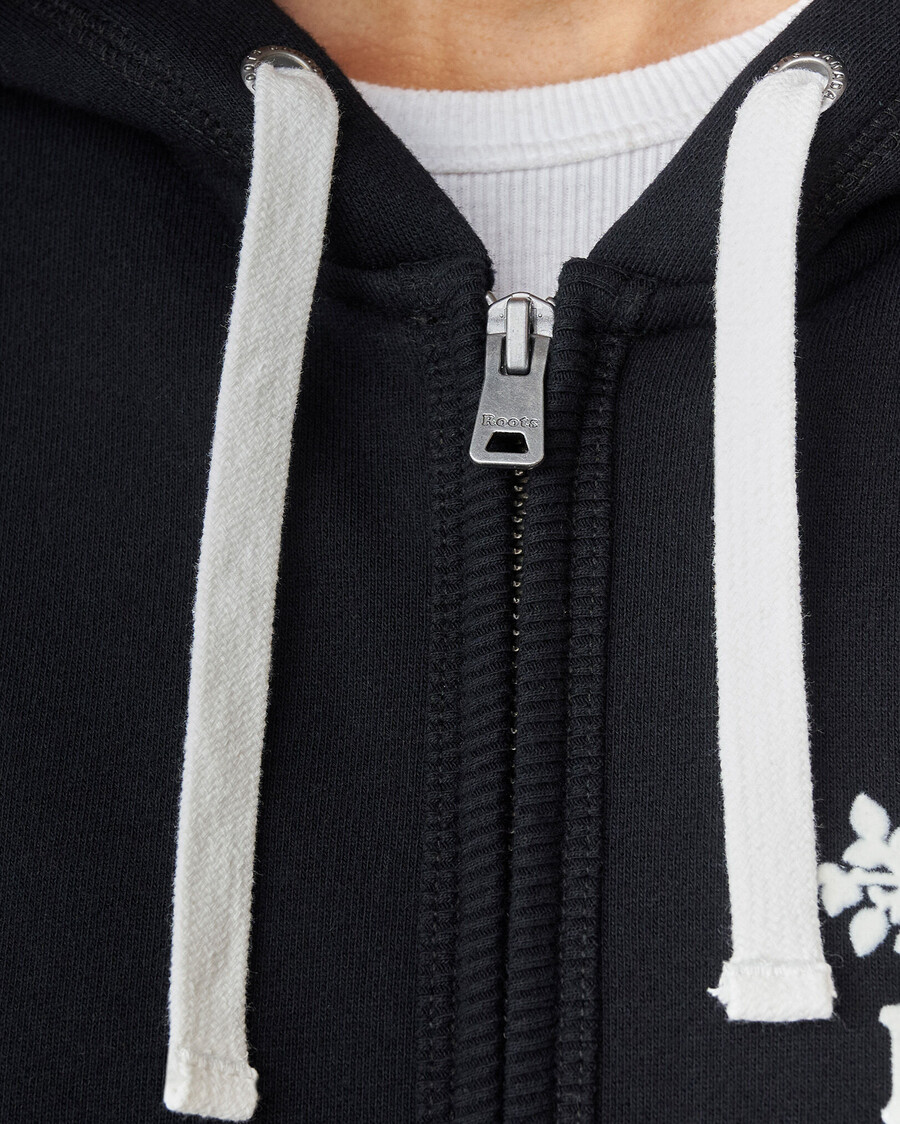 bio-original-kapuzenpullover mit durchgehendem reißverschluss
