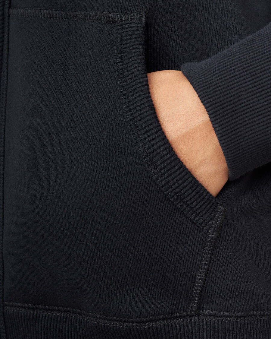 bio-original-kapuzenpullover mit durchgehendem reißverschluss