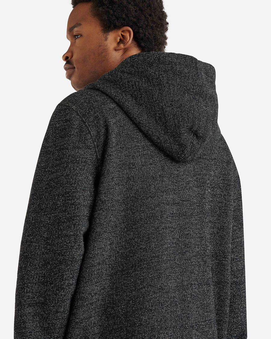 bio-original-kapuzenpullover mit durchgehendem reißverschluss