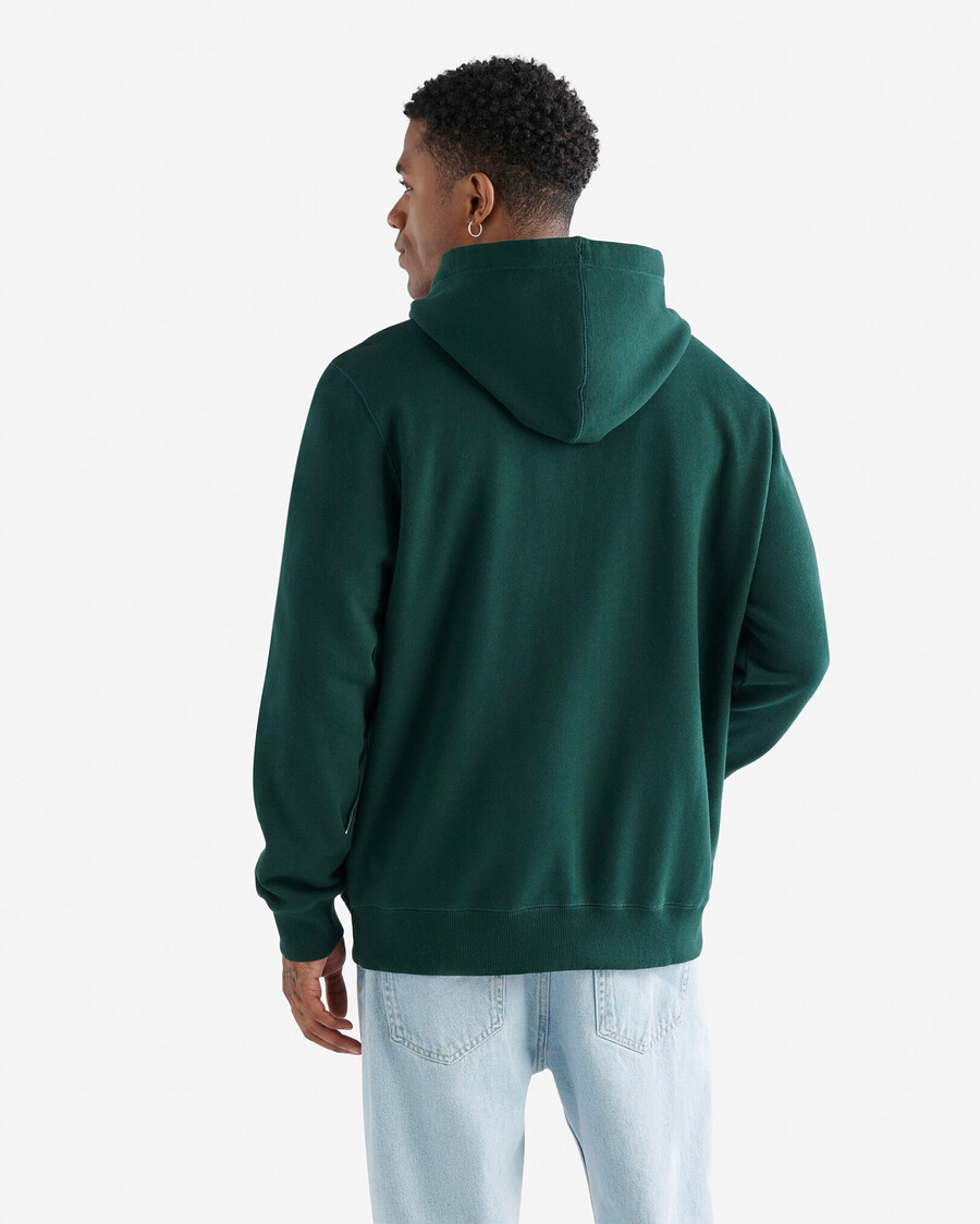 bio-original-kapuzenpullover mit durchgehendem reißverschluss