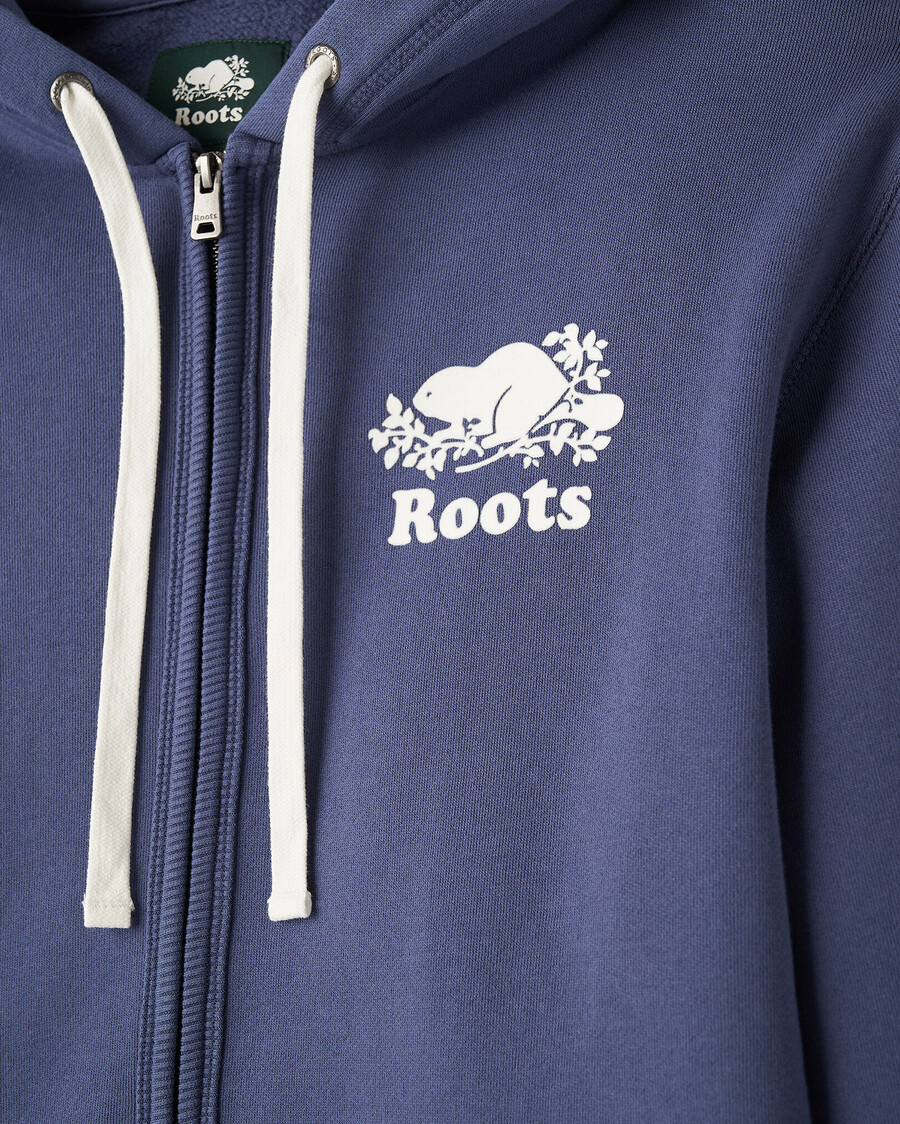 bio-original-kapuzenpullover mit durchgehendem reißverschluss