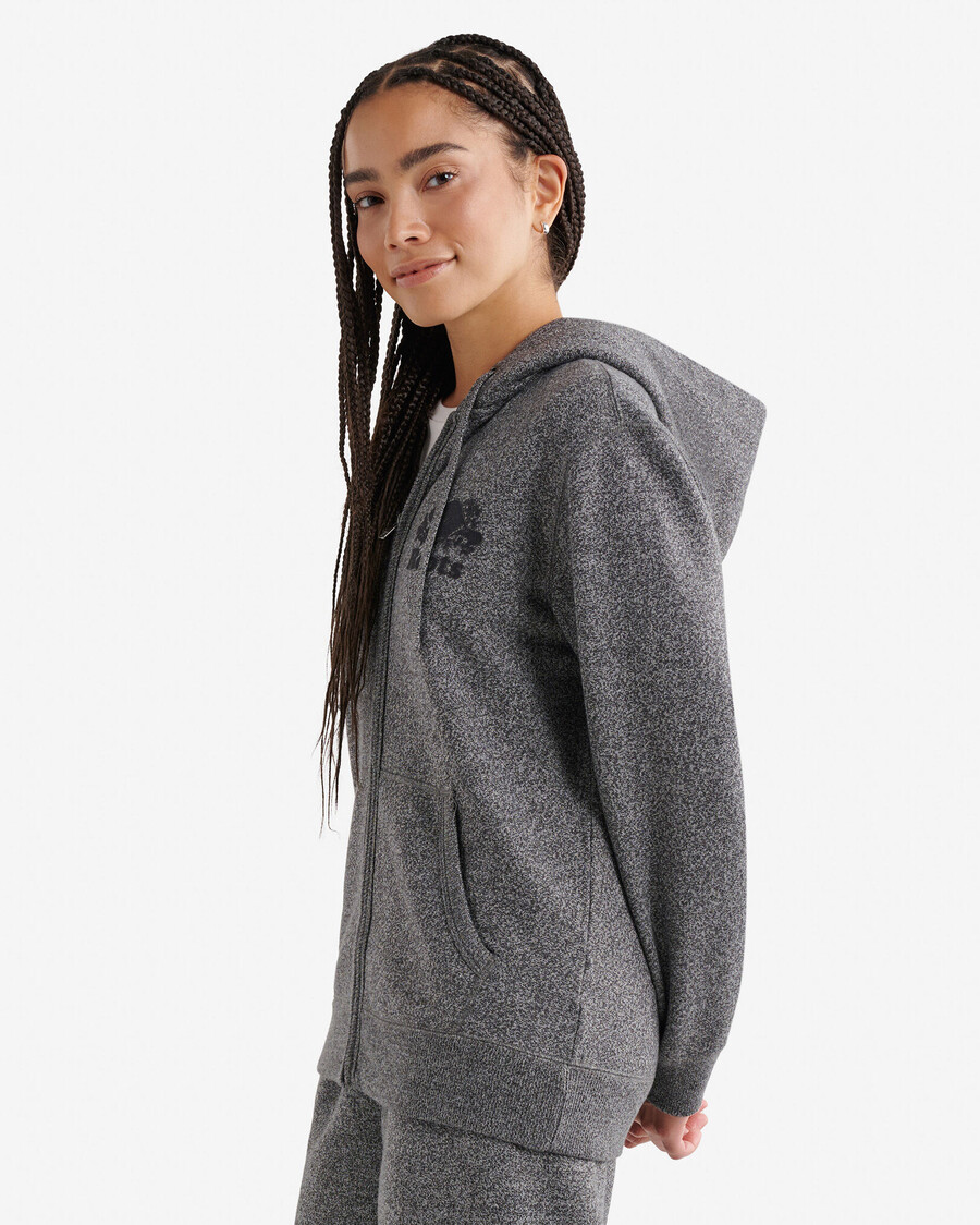 bio-original-kapuzenpullover mit durchgehendem reißverschluss