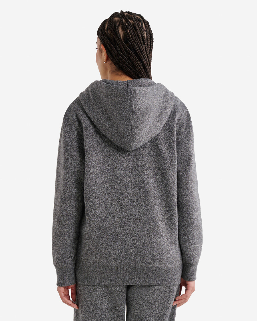 bio-original-kapuzenpullover mit durchgehendem reißverschluss