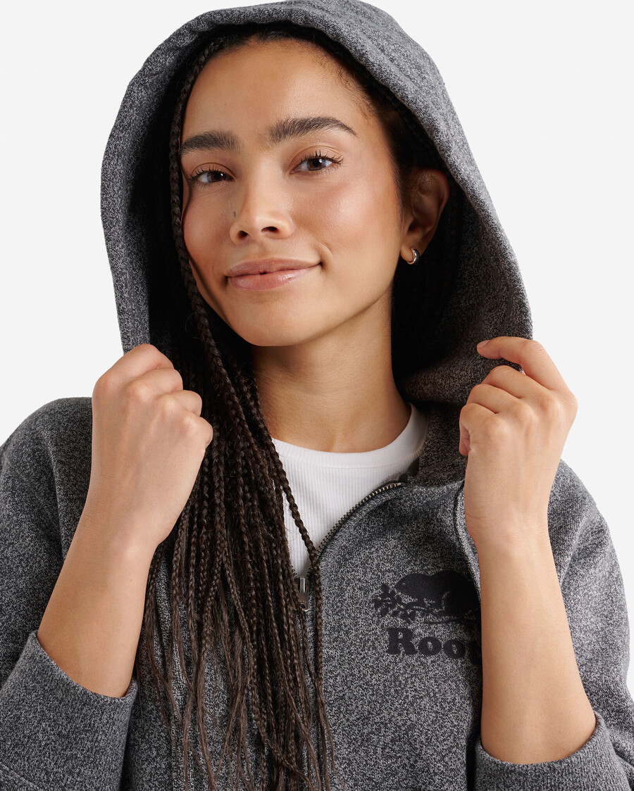 bio-original-kapuzenpullover mit durchgehendem reißverschluss