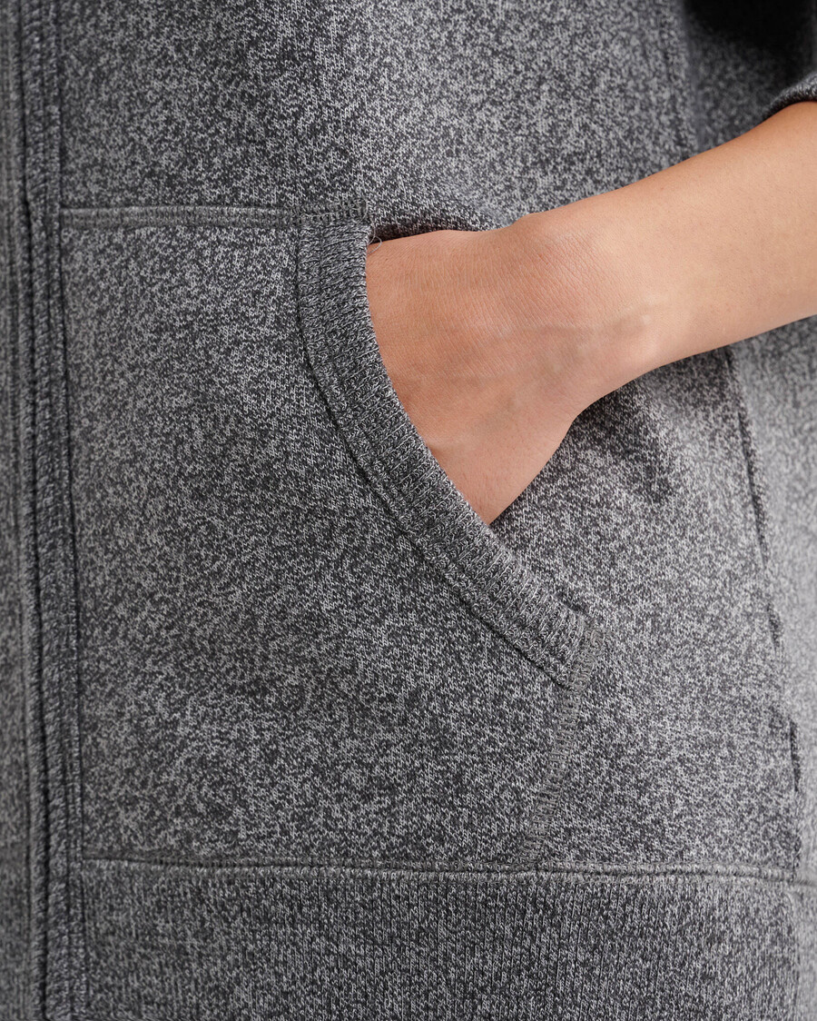 bio-original-kapuzenpullover mit durchgehendem reißverschluss