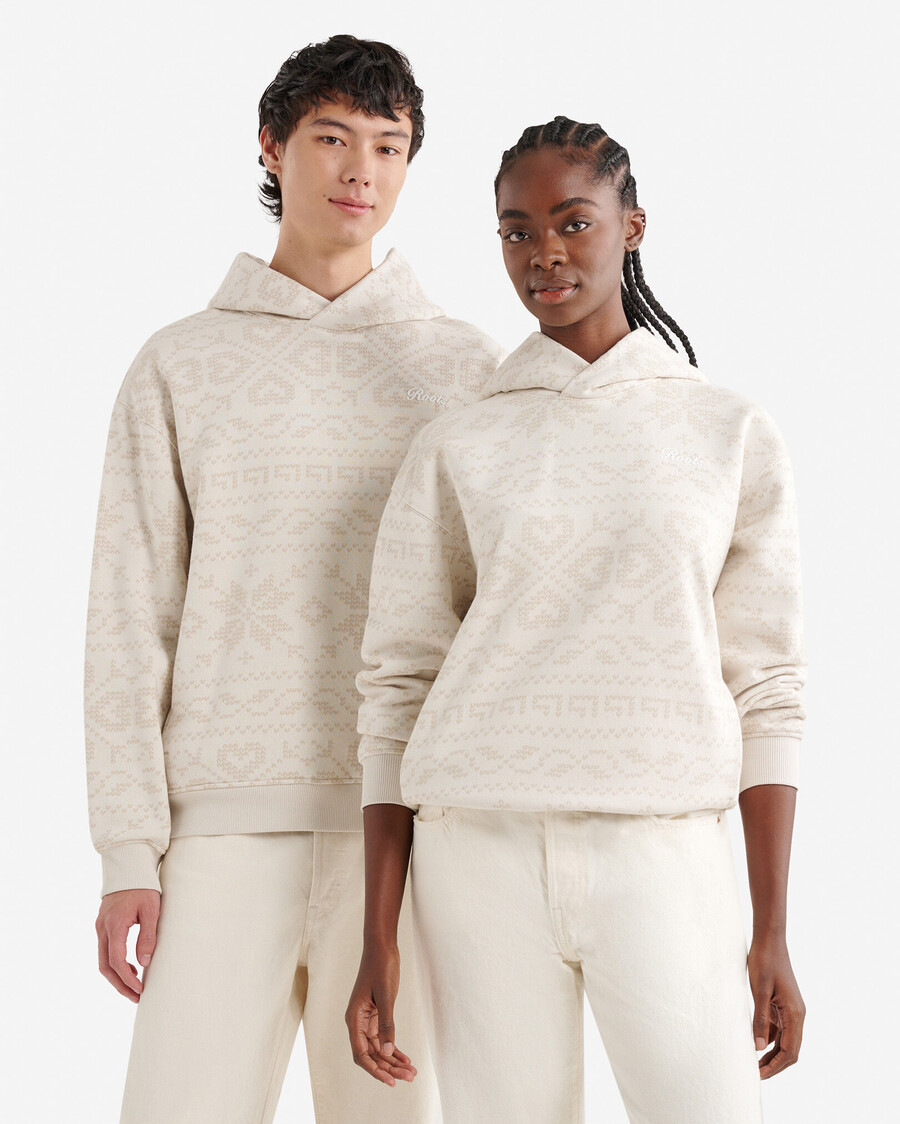 roots fair isle hoodie
