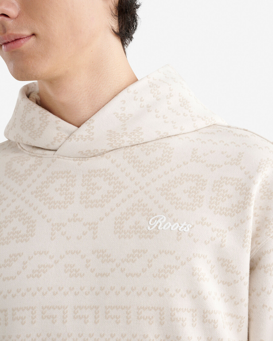 roots fair isle hoodie