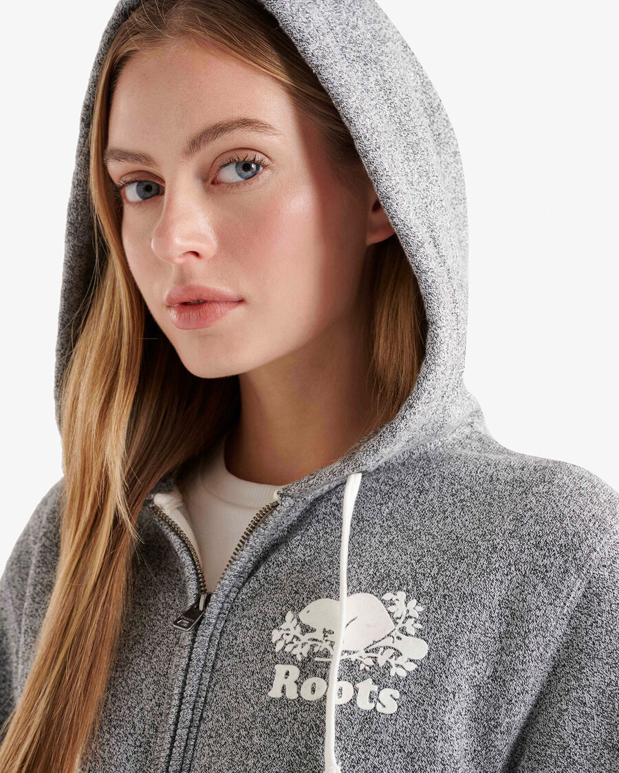 bio-original-kapuzenpullover mit durchgehendem reißverschluss