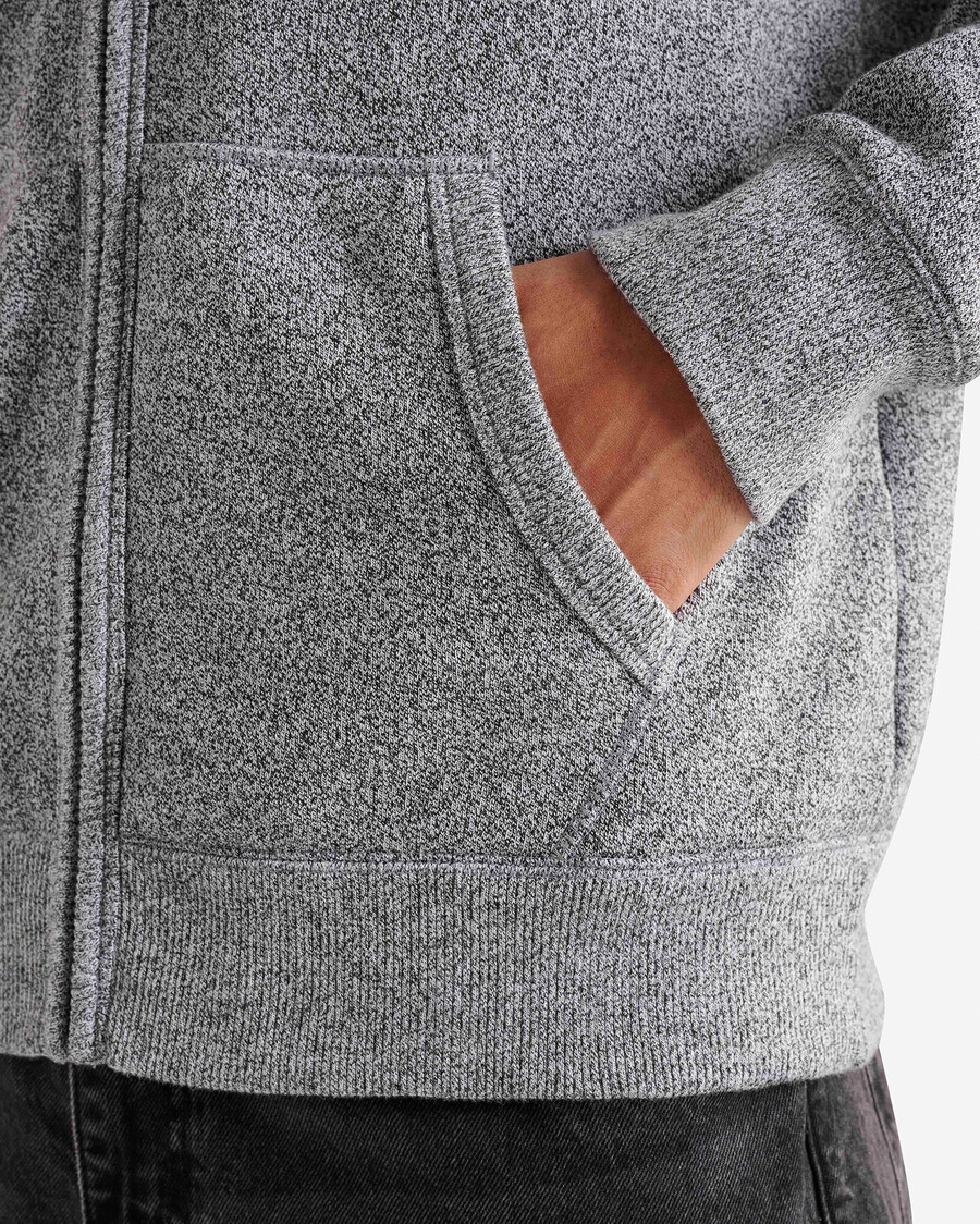 bio-original-kapuzenpullover mit durchgehendem reißverschluss