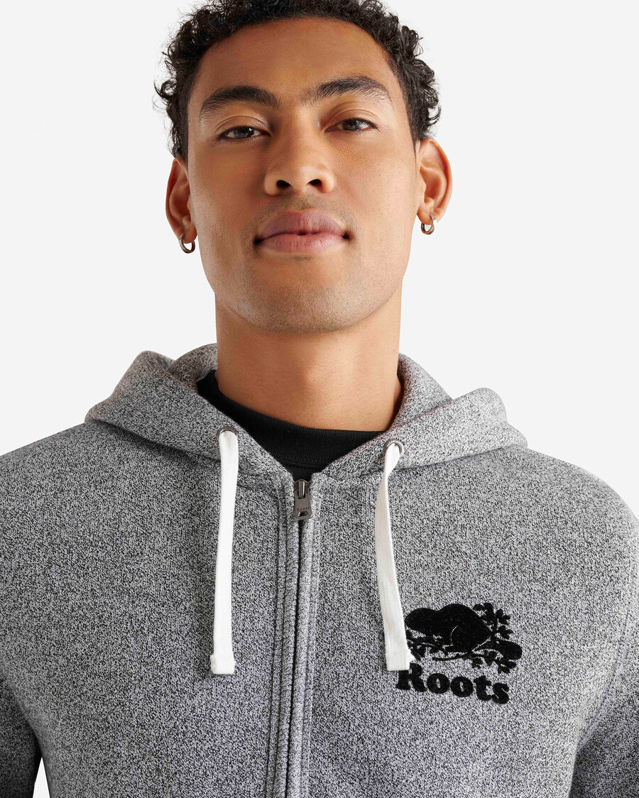 bio-original-kapuzenpullover mit durchgehendem reißverschluss
