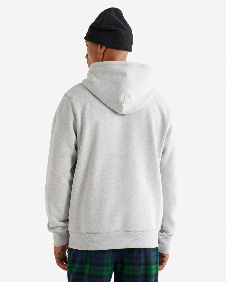 kapuzenpullover mit karoapplikationen