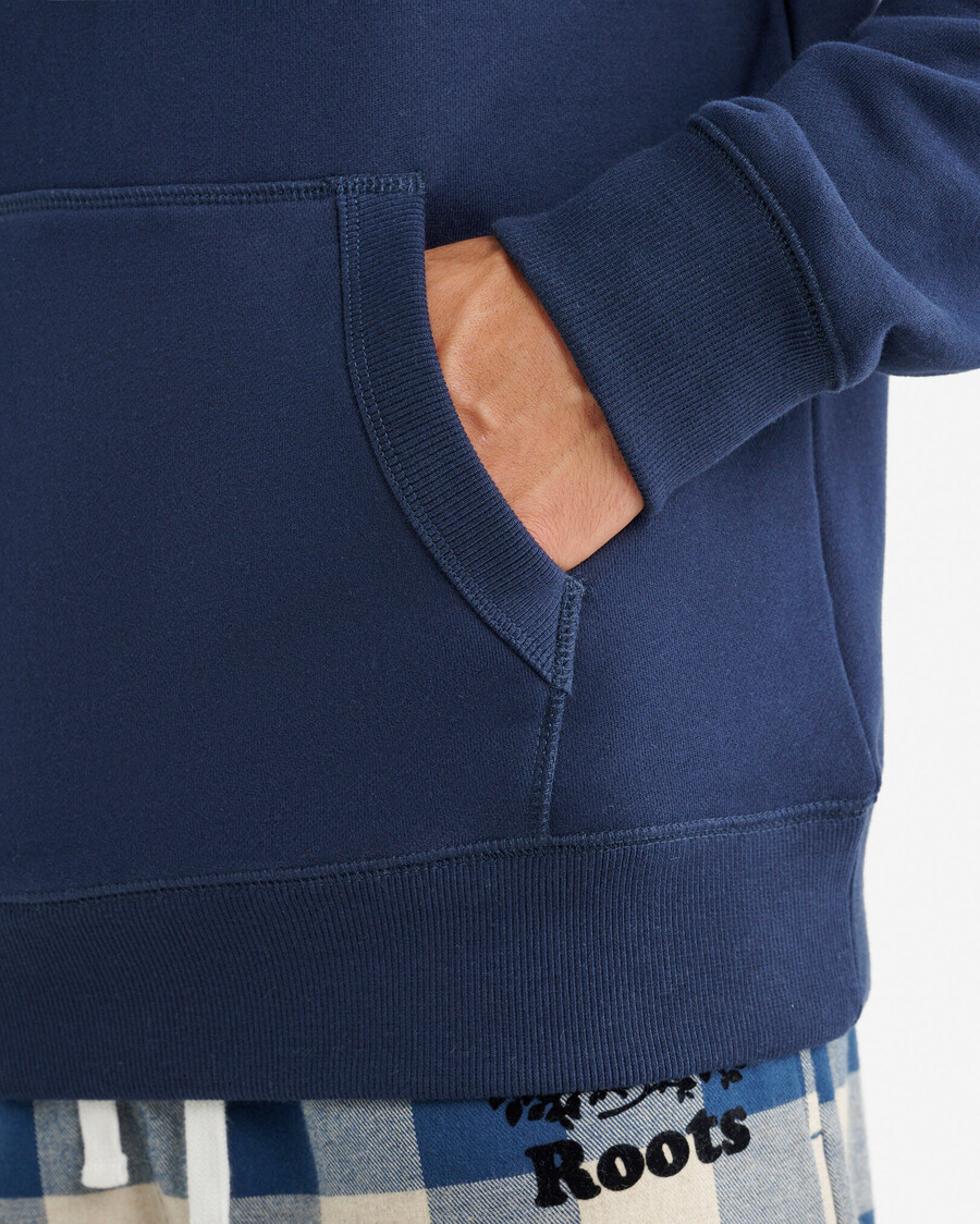 kapuzenpullover mit karoapplikationen