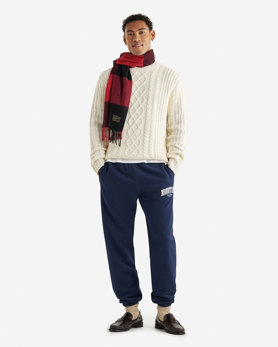 jogginghose mit karoapplikationen