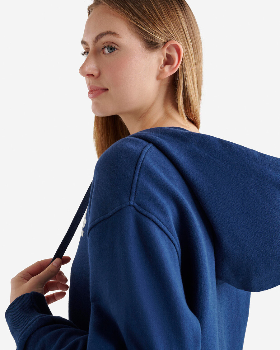 bio-original-kapuzenpullover mit durchgehendem reißverschluss locker geschnitten