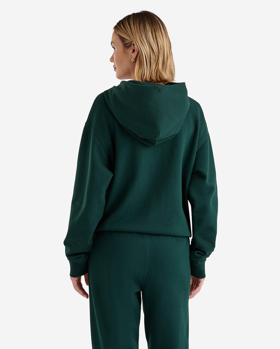 bio-original-kapuzenpullover mit durchgehendem reißverschluss locker geschnitten