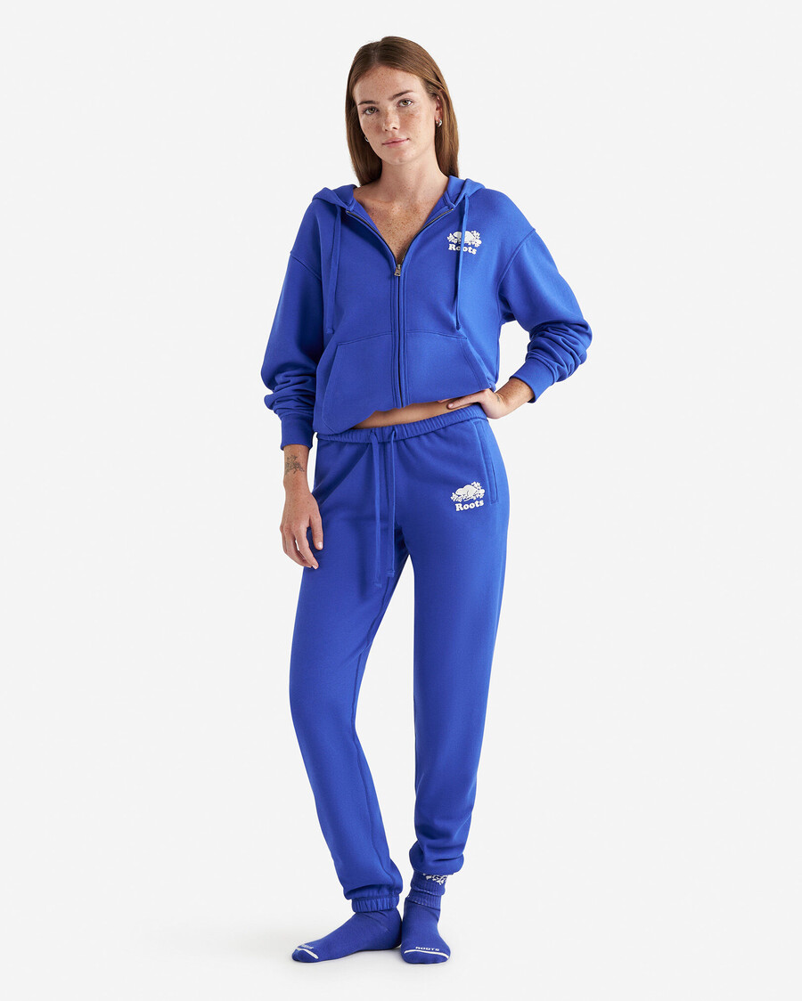 bio-original-kapuzenpullover mit durchgehendem reißverschluss locker geschnitten