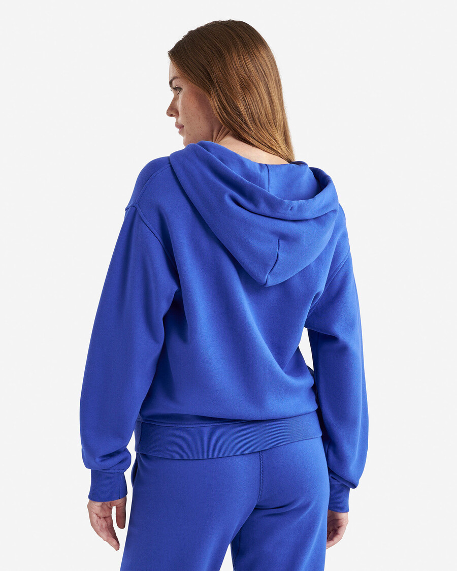 bio-original-kapuzenpullover mit durchgehendem reißverschluss locker geschnitten