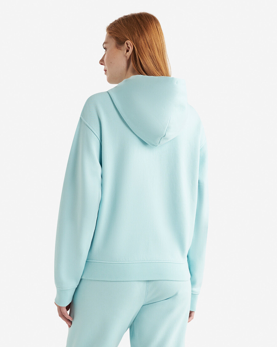 bio-original-kapuzenpullover mit durchgehendem reißverschluss locker geschnitten
