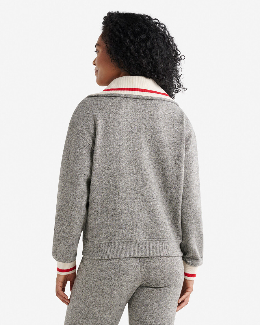 fleecejacke mit halbem reißverschluss