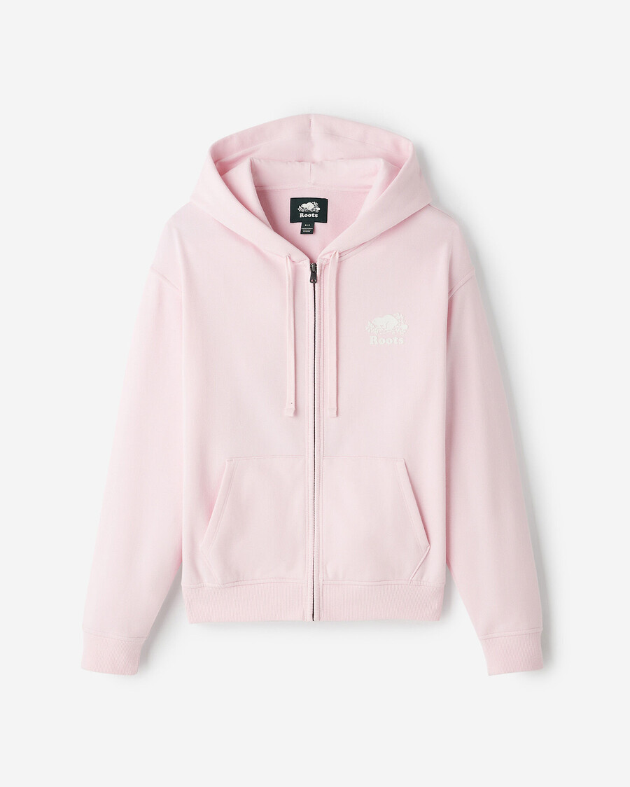 bio-original-kapuzenpullover mit durchgehendem reißverschluss locker geschnitten
