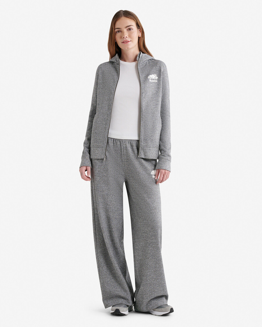 bio-kupfer slim-fit-kapuzenpullover mit durchgehendem reißverschluss