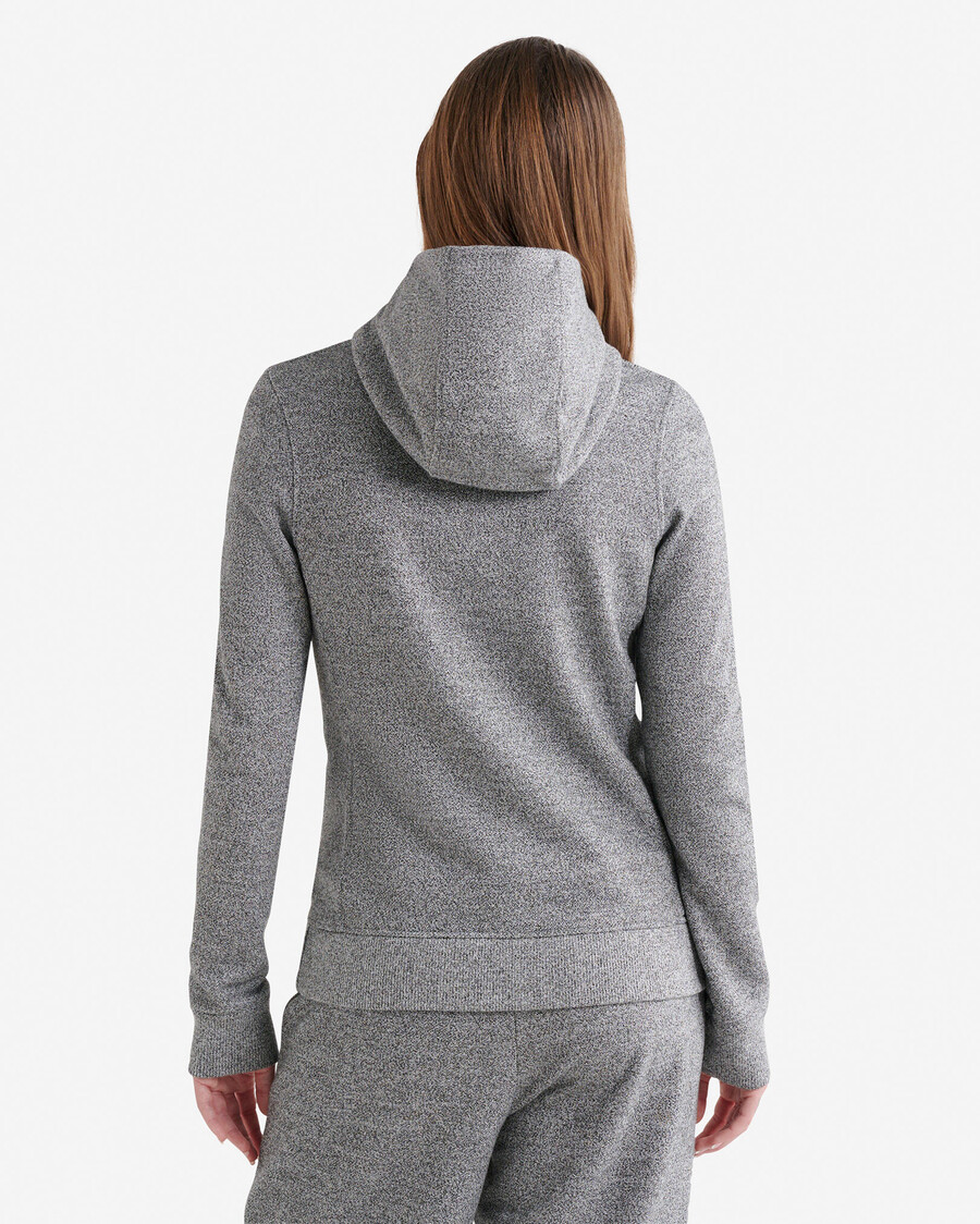 bio-kupfer slim-fit-kapuzenpullover mit durchgehendem reißverschluss