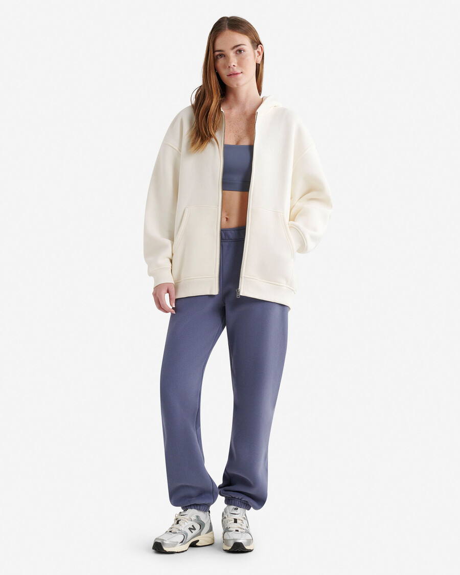 cloud long full zip hoodie