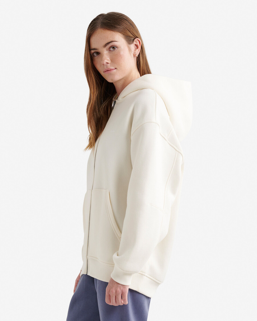 cloud long full zip hoodie