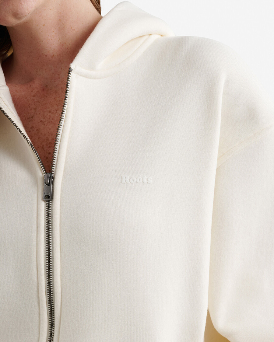 cloud long full zip hoodie
