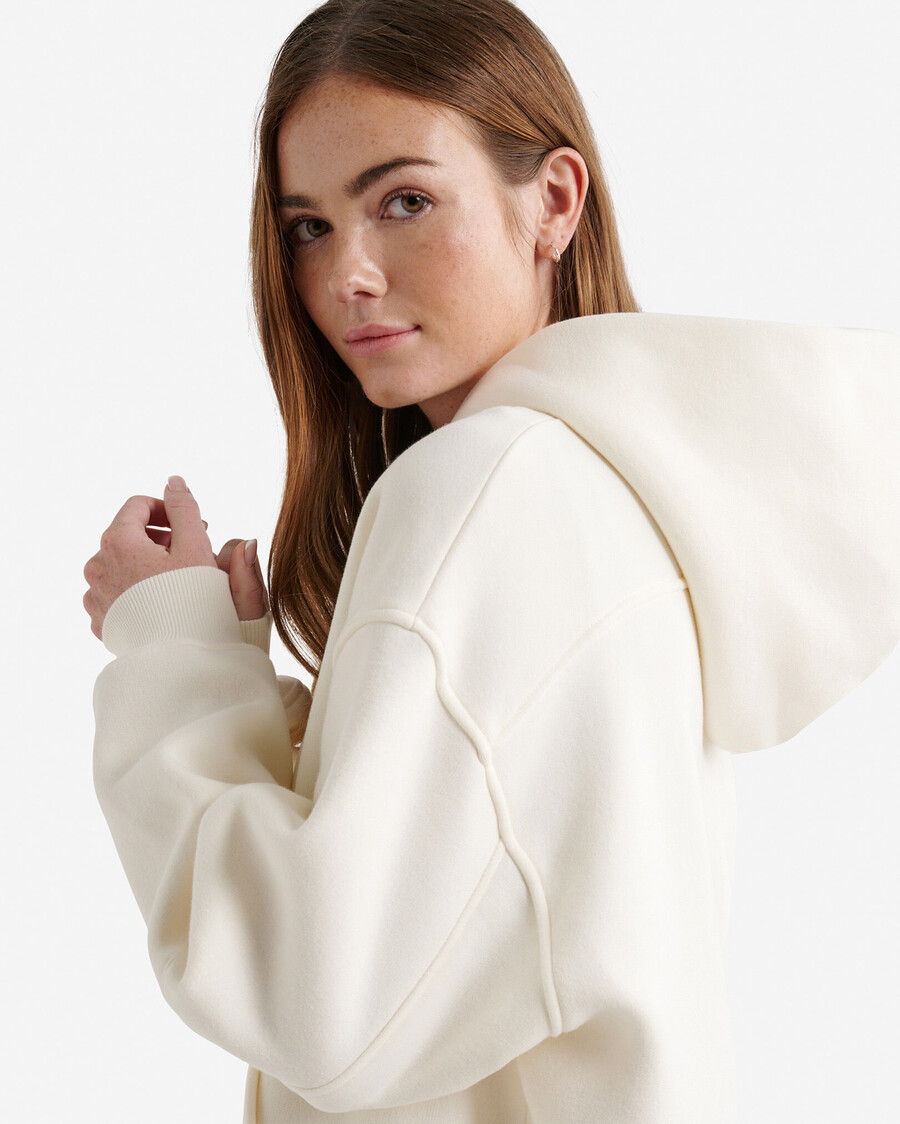 cloud long full zip hoodie