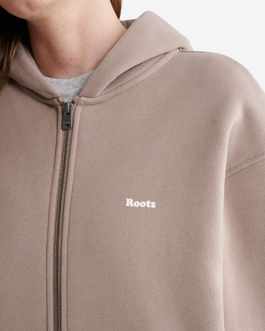 cloud long full zip hoodie