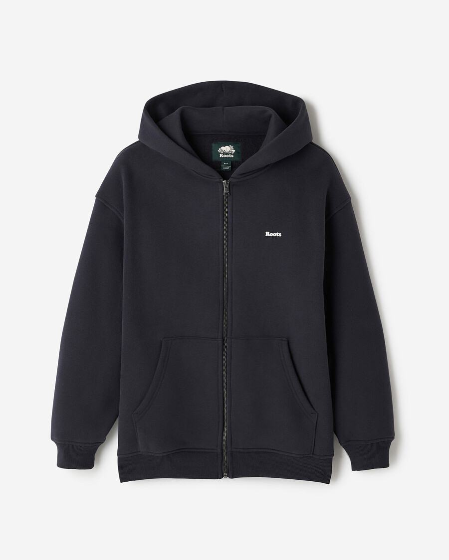 cloud long full zip hoodie