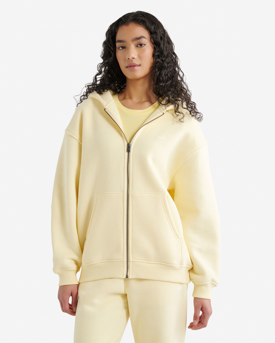 cloud long full zip hoodie