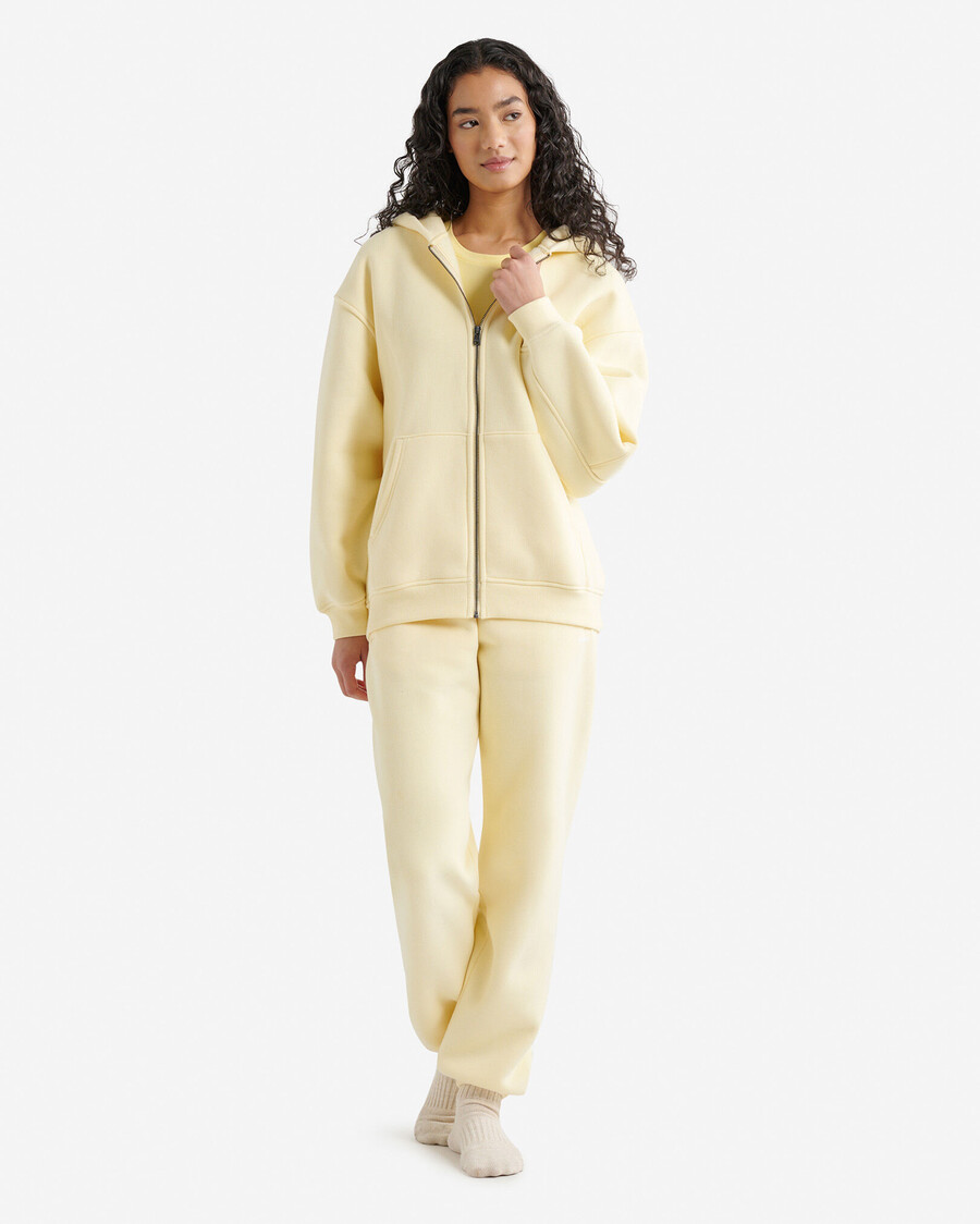 cloud long full zip hoodie
